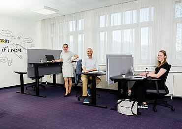 Foto mit Coworking-Plätzen